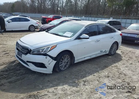 2015 Hyundai Sonata Limited z USA, uszkodzony, nr VIN 5NPE34AF4FH054615